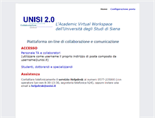Tablet Screenshot of 20.unisi.it