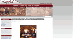 Desktop Screenshot of depfid.unisi.it
