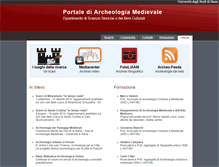 Tablet Screenshot of medievalarchaeology.unisi.it