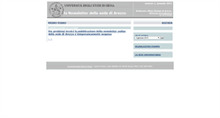 Desktop Screenshot of newsletterarezzo.unisi.it