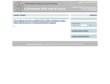 Tablet Screenshot of newsletterarezzo.unisi.it